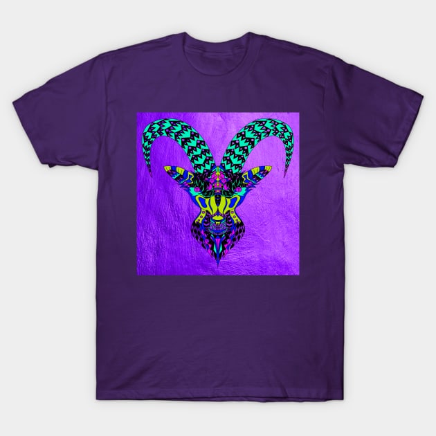 psychedelic goat ecopop T-Shirt by jorge_lebeau